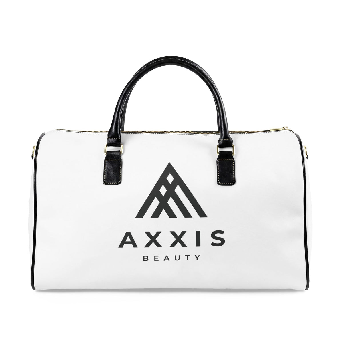 Axxis Beauty Faux Leather Travel Bag — Logo Weekender Duffle