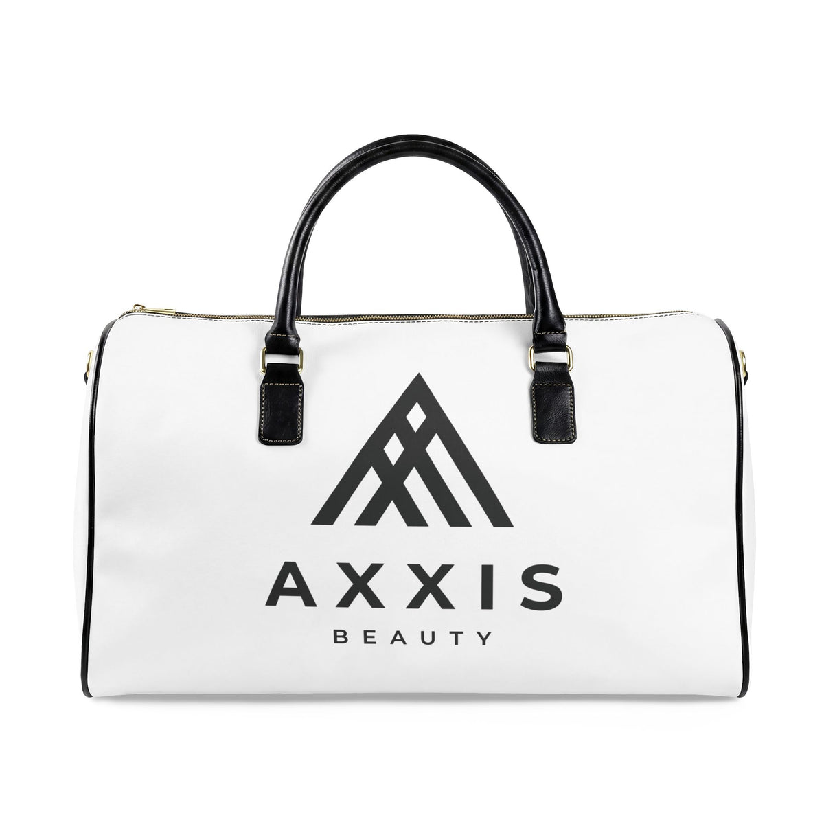 Axxis Beauty Faux Leather Travel Bag — Logo Weekender Duffle