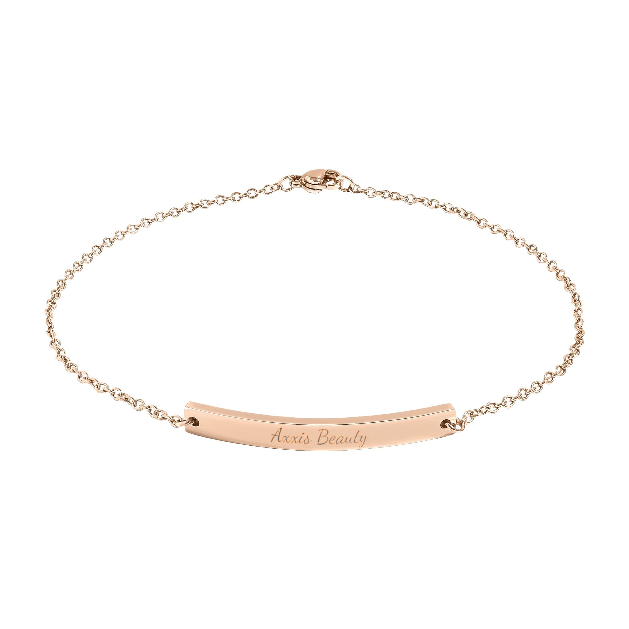 Axxis Beauty Signature Engraved Anklet