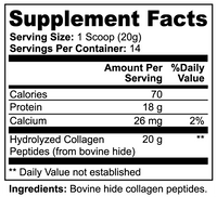 Grass-Fed Hydrolyzed Collagen Peptides (Unflavored)