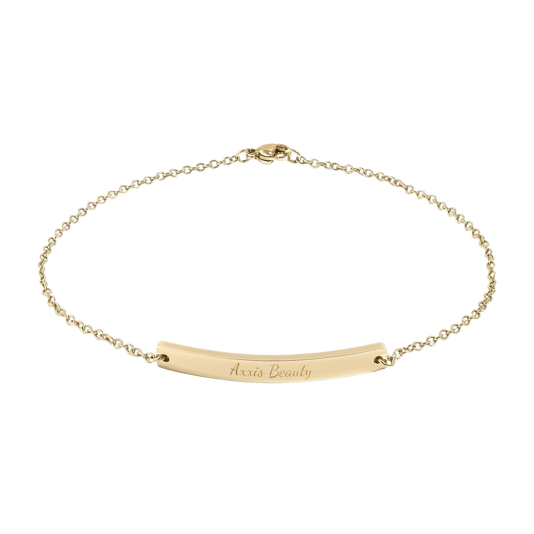 Axxis Beauty Signature Engraved Anklet