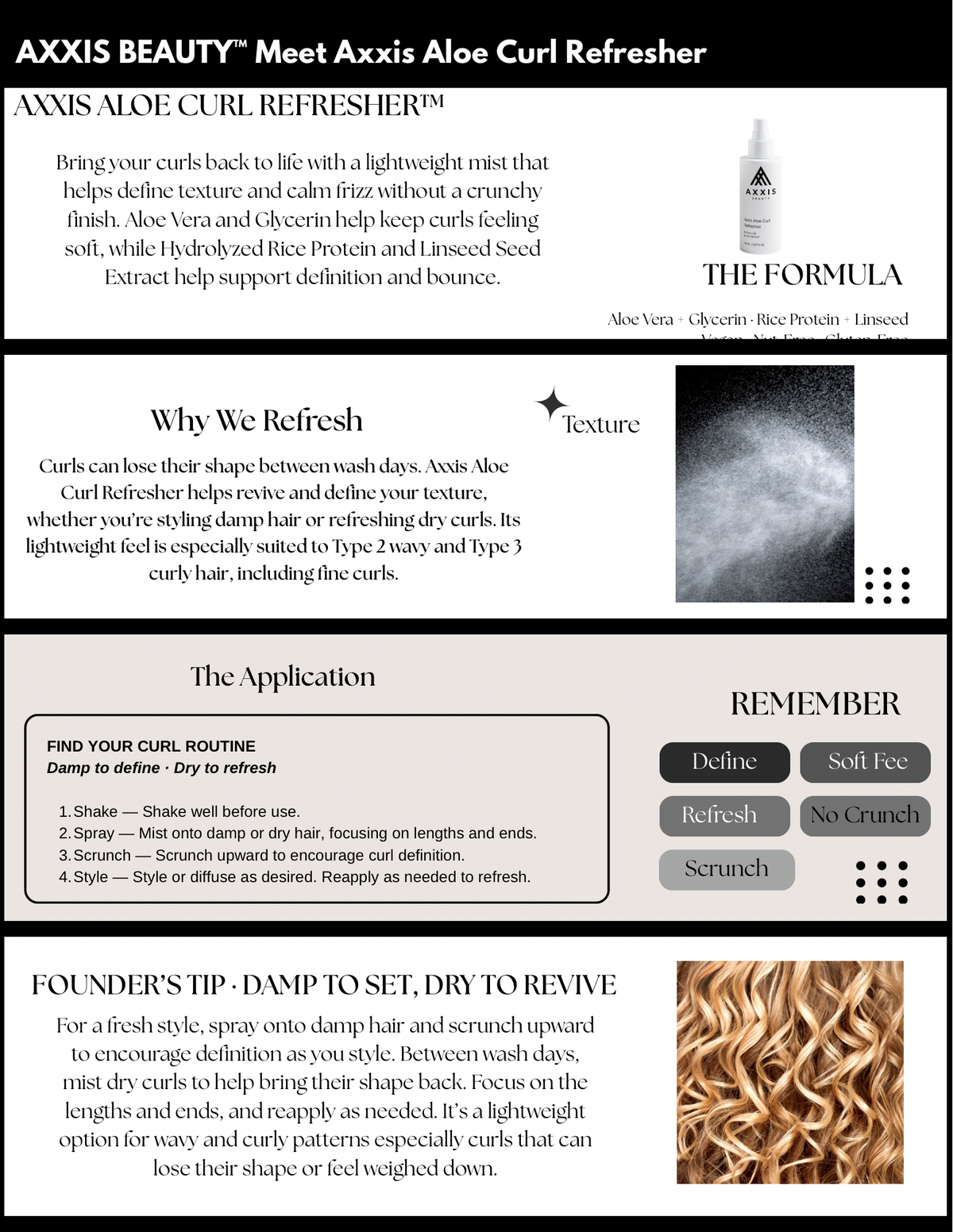Axxis Aloe Curl Refresher